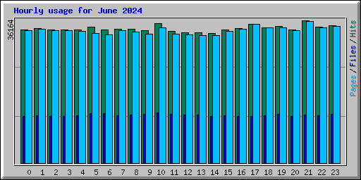 Hourly usage for June 2024