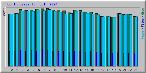 Hourly usage for July 2024