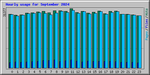 Hourly usage for September 2024